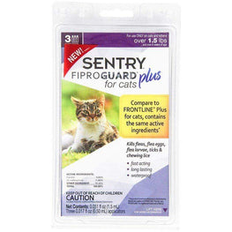 Sentry Cat 3 Applications - (Cats over 1.5 lbs) Sentry Fiproguard Plus for Cats & Kittens