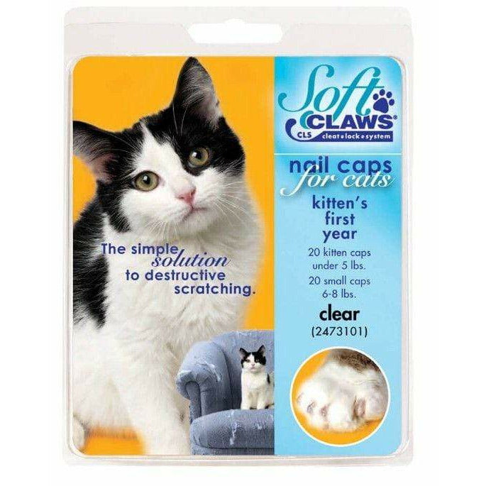 Soft Claws Cat Kitten Soft Claws Nail Caps for Cats Clear