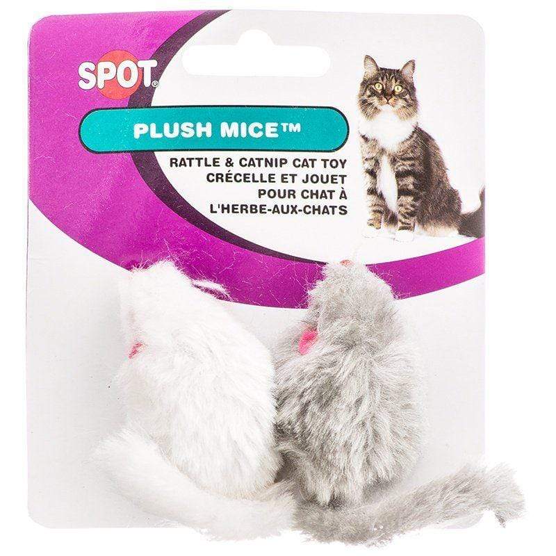 Spot Cat 2" Long (2 Pack) Spot Smooth Fur Mice
