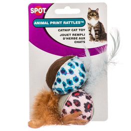 Spot Cat 2 Pack Spot Spotnips Rattle with Catnip - Animal Print