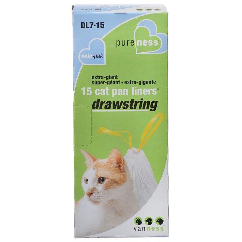 Van Ness Cat X-Giant (15 Pack) Van Ness Drawstring Cat Pan Liners