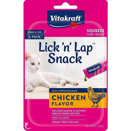 Vitakraft Cat 5 count VitaKraft Lick N Lap Snack Chicken Cat Treat