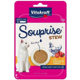 VitaKraft Cat 5 count VitaKraft Souprise Stew Lickable Cat Treat Chicken and Tomato