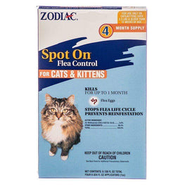 Zodiac Cat 4 Pack Zodiac Spot on Flea Controller for Cats & Kittens