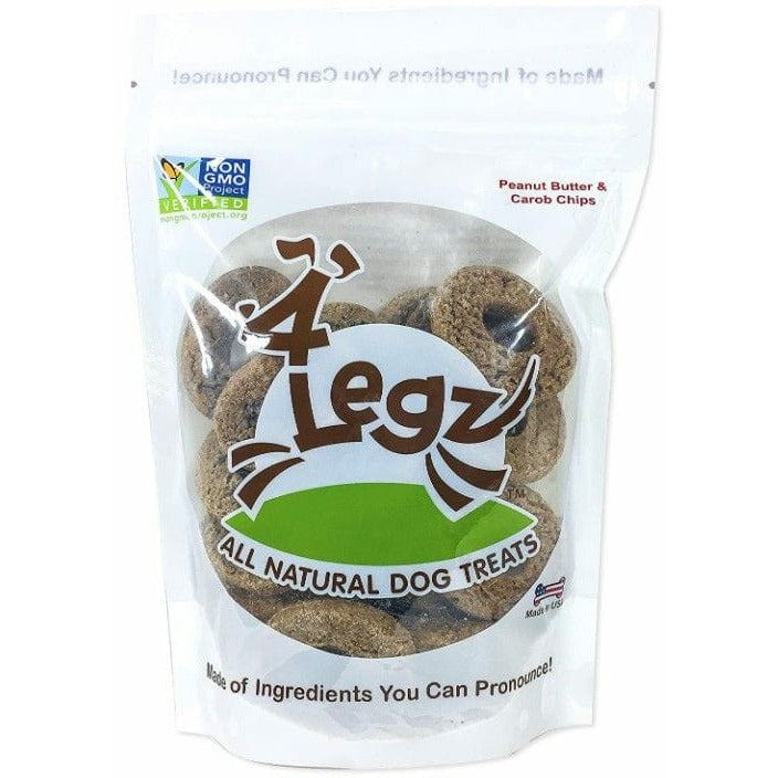 4Legz Dog 7 oz 4Legz Ode 2 Odie Peanut Butter and Carob Chips for Dogs