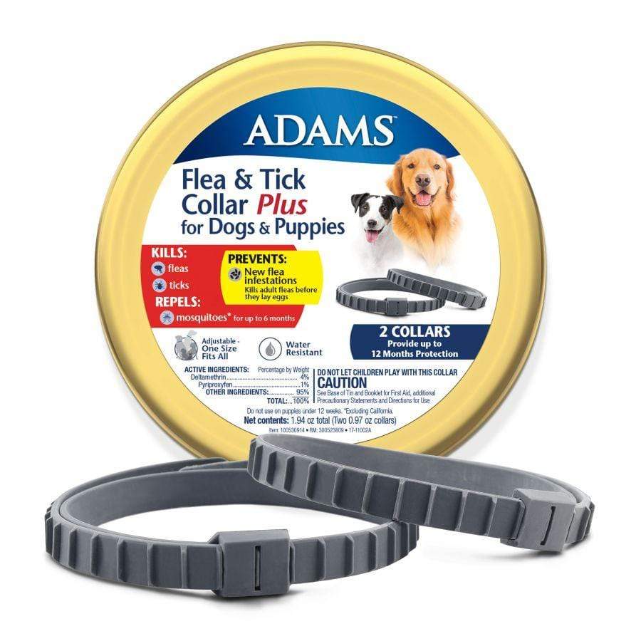 Adams Dog 2 Count Adams Flea & Tick Collar Plus for Dogs & Puppies