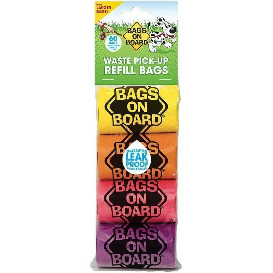 Bags on Board Dog 60 count Bags on Board Colored Waste Pick-Up Bags