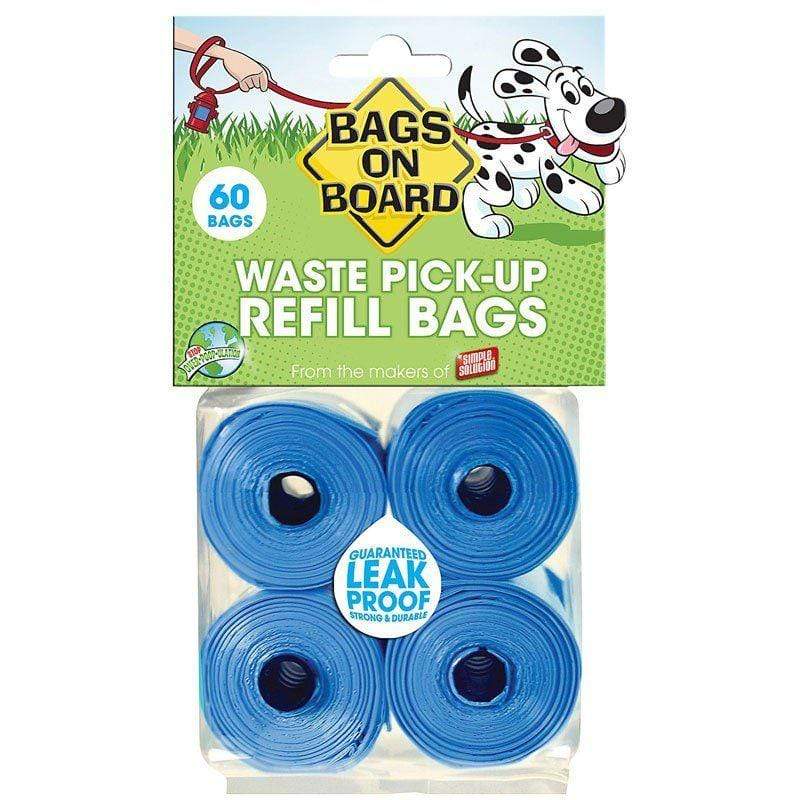 Bags On Board Dog 60 Bags Bags on Board Waste Pick Up Refill Bags - Blue