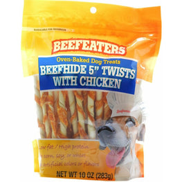Beefeaters Dog 10 oz Beefeaters Oven Baked Beefhide & Chicken Twists Dog Treat