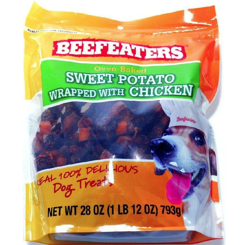 Beefeaters Dog 28 oz Beefeaters Oven Baked Sweet Potato Wrapped with Chicken Dog Treat