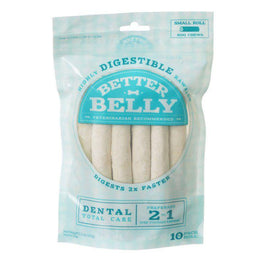 Better Belly Dog 10 Count Better Belly Rawhide Dental Rolls - Small