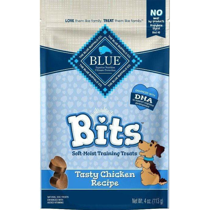 Blue Buffalo Dog 4 oz Blue Buffalo Blue Bits Soft-Moist Training Treats - Tasty Chicken Recipe