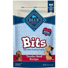 Blue Buffalo Dog 4 oz Blue Buffalo Blue Bits Soft-Moist Training Treats Tender Beef Recipe