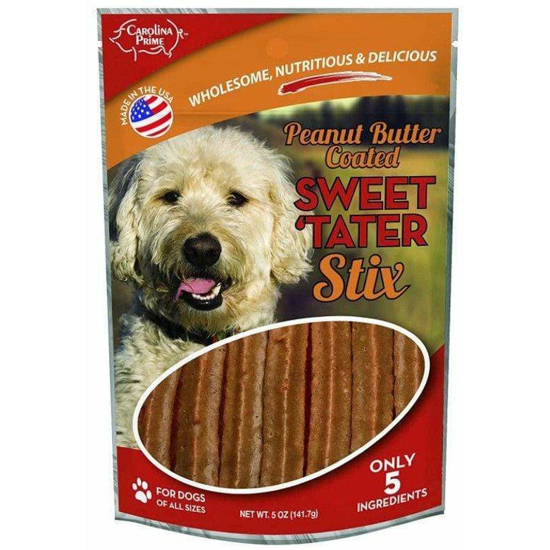 Carolina Prime Dog 5 oz Carolina Prime Sweet Tater & Peanut Butter Stix Dog Treats