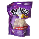 Dingo Dog Small - 4" (6 Pack) Dingo Meat in the Middle Rawhide Chew Bones