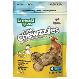Emerald Pet Dog 5 oz Emerald Pet Little Chewzzies Soft Training Treats Chicken Recipe