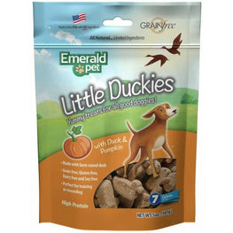 Emerald Pet Dog 5 oz Emerald Pet Little Duckies Dog Treats with Duck and Pumpkin