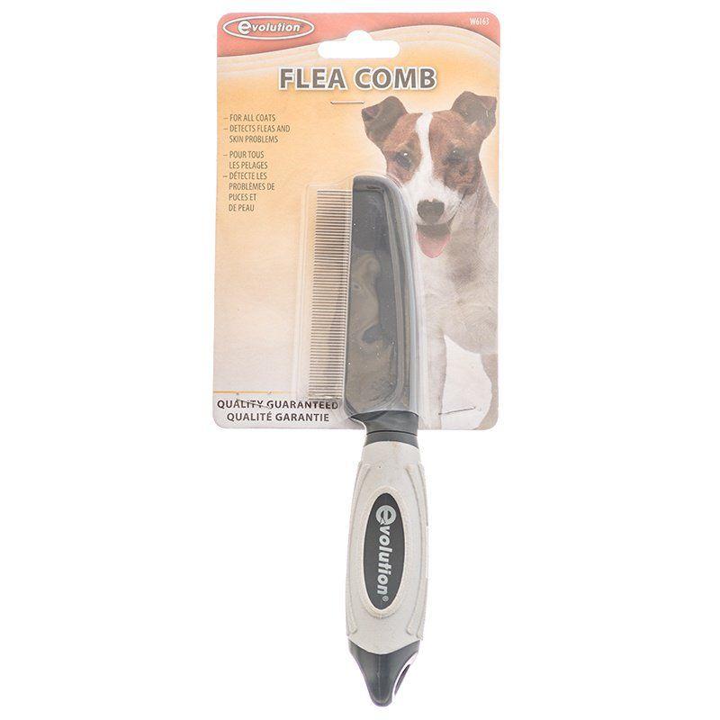 Evolution Dog For All Coats - (7.5" Long x .5" Teeth) Evolution Flea Comb