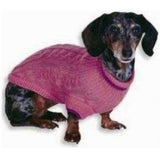 Fashion Pet Dog Fashion Pet Cable Knit Dog Sweater - Pink