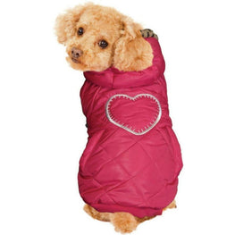 Fashion Pet Dog Medium Fashion Pet Girly Puffer Dog Coat Pink