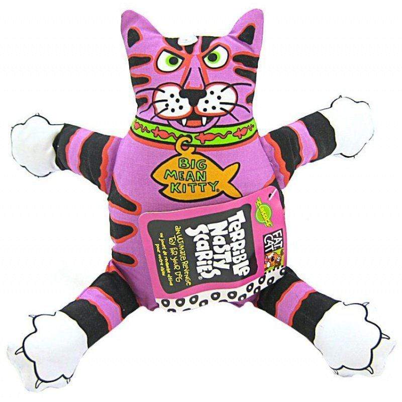 Fat Cat Dog Regular - 14" Long - (Assorted Colors) Fat Cat Terrible Nasty Scaries Dog Toy - Assorted