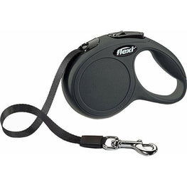 Flexi Dog X-Small - 10' Lead (Pets up to 26 lbs) Flexi New Classic Retractable Tape Leash - Black