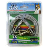 Four Paws Dog Four Paws Dog Tie Out Cable - Heavy Weight - Black