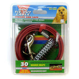 Four Paws Dog Four Paws Dog Tie Out Cable - Medium Weight - Red