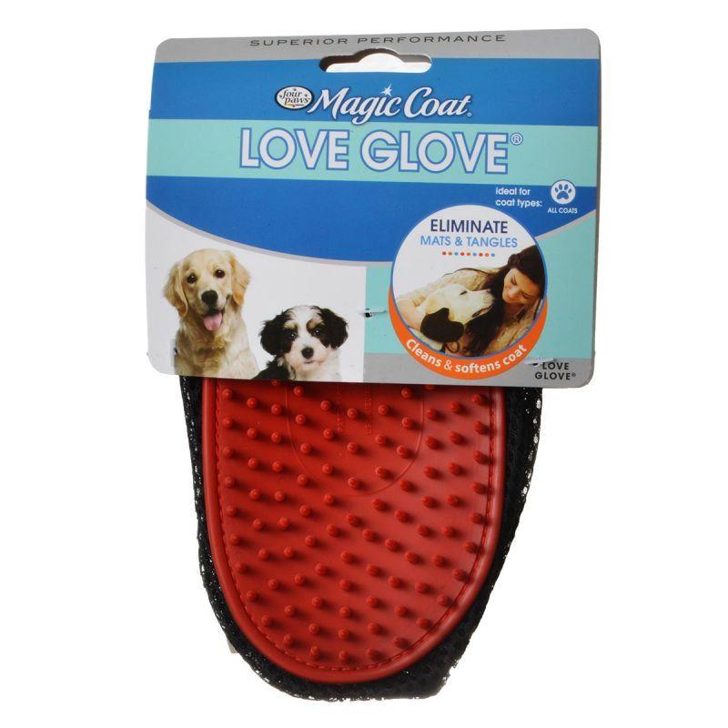 Four Paws Dog Love Glove Grooming Mitt Four Paws Love Glove Grooming Mitt