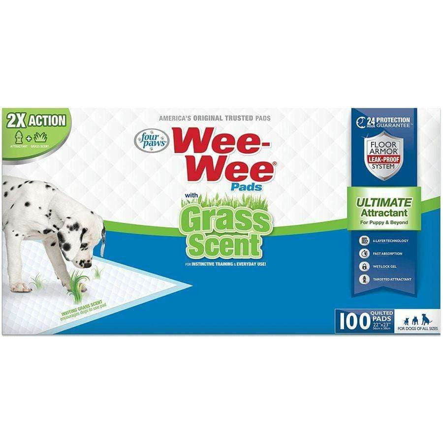 Four Paws Dog 100 count Four Paws Wee Wee Grass Scented Puppy Pads