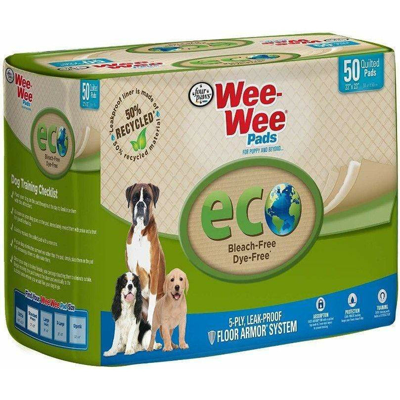 Four Paws Dog 50 Pack - (22"L x 23"W) Four Paws Wee-Wee Pads - Eco