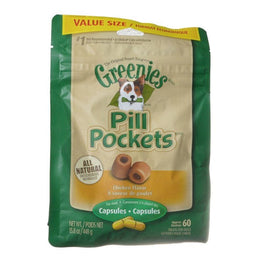 Greenies Dog Large - 60 Treats (Capsules) Greenies Pill Pocket Chicken Flavor Dog Treats