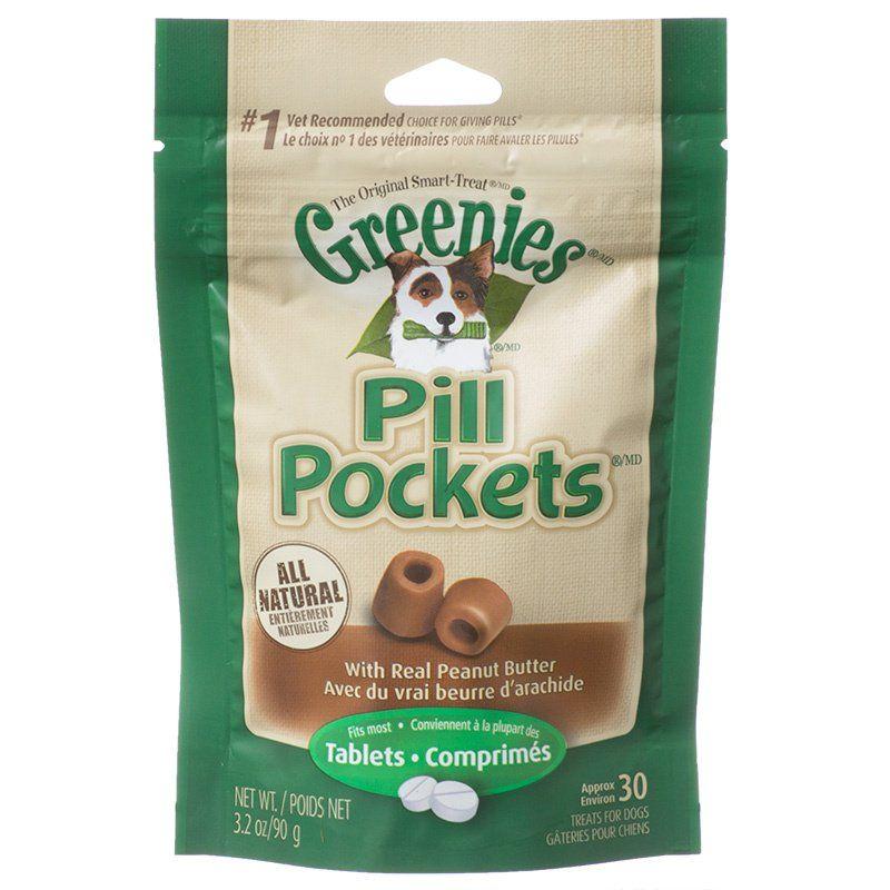 Greenies Dog Small - 30 Treats (Tablets) Greenies Pill Pocket Peanut Butter Flavor Dog Treats