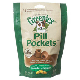 Greenies Dog Large - 30 Treats (Capsules) Greenies Pill Pocket Peanut Butter Flavor Dog Treats