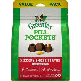 Greenies Dog 15.8 oz Greenies Pill Pockets Dog Treats Hickory Smoke Flavor