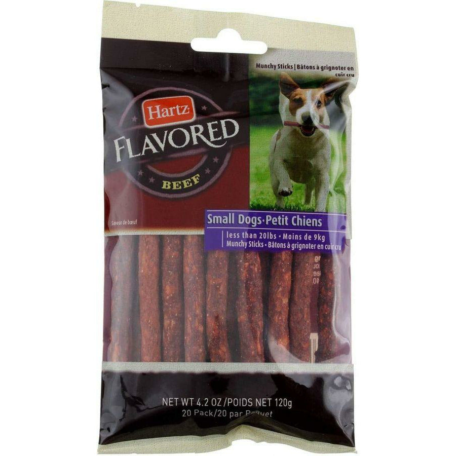 Hartz Dog 20 count Hartz Rawhide Munchy Sticks for Small Dogs Beef Flavor