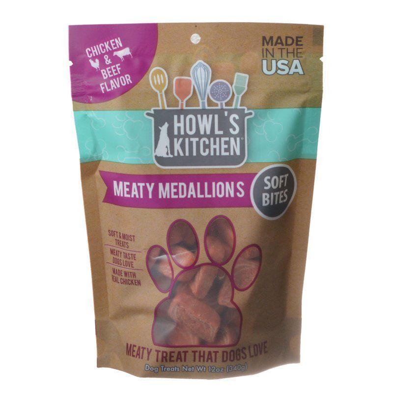 Howl's Kitchen Dog 12 oz Howl's Kitchen Meaty Medallions Soft Bites - Chicken & Beef Flavor
