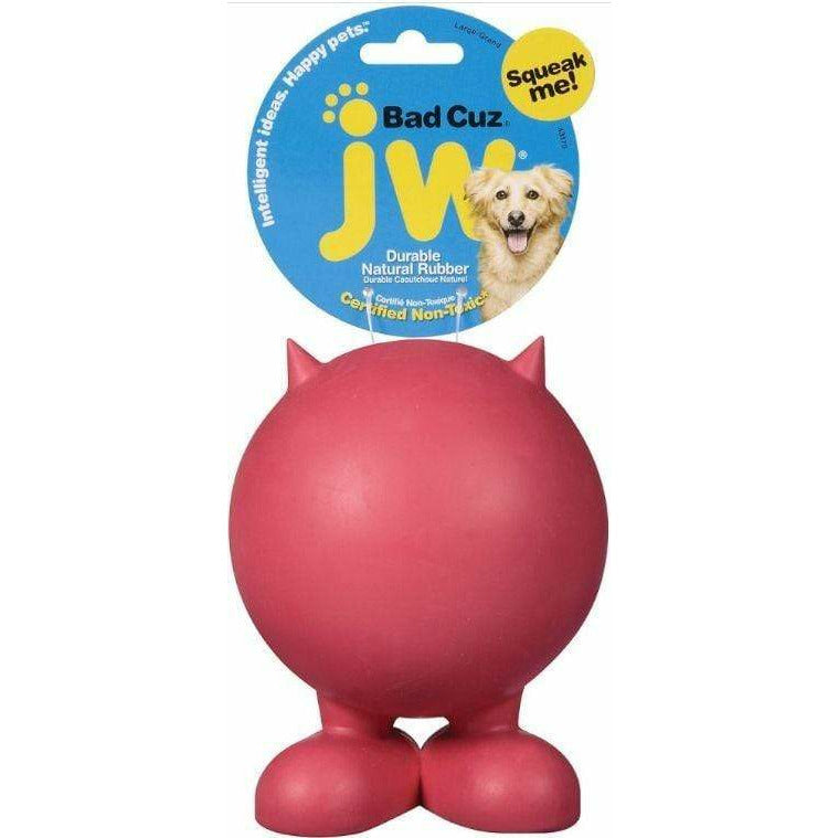 JW Pet Dog Large - 5" Tall JW Pet Bad Cuz Rubber Squeaker Dog Toy