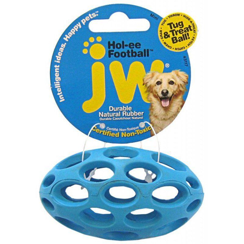 JW Pet Dog Mini (3.75" Long) JW Pet Hol-ee Football Rubber Dog Toy