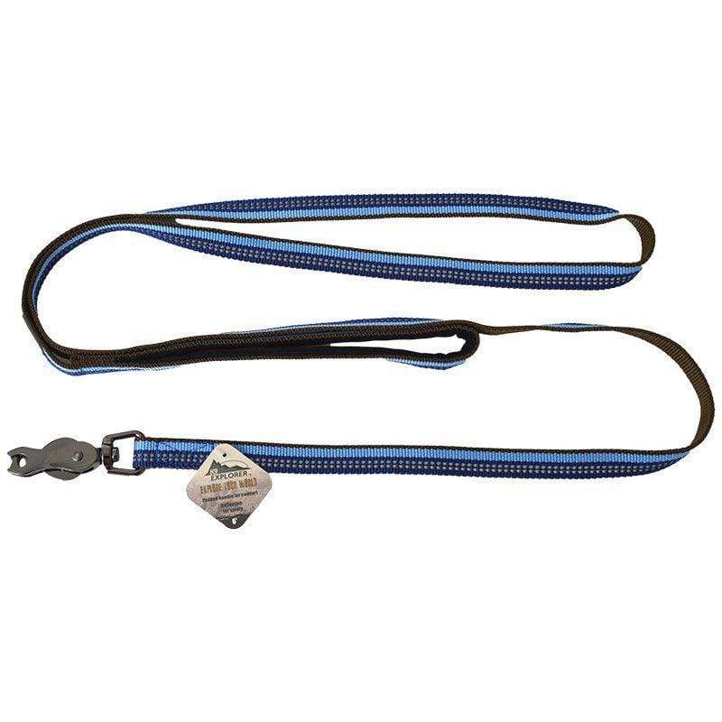Coastal Pet Dog 6' Long x 5/8" Wide K9 Explorer Sapphire Reflective Leash with Scissor Snap