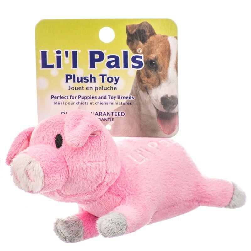 Li'l Pals Dog 5.5" Long Lil Pals Ultra Soft Plush Dog Toy - Pig