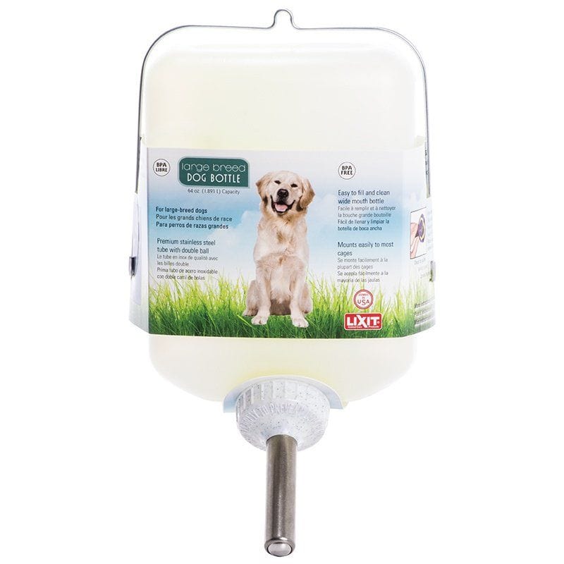 Lixit Dog 64 oz Lixit Plastic Dog Water Bottle with Tube