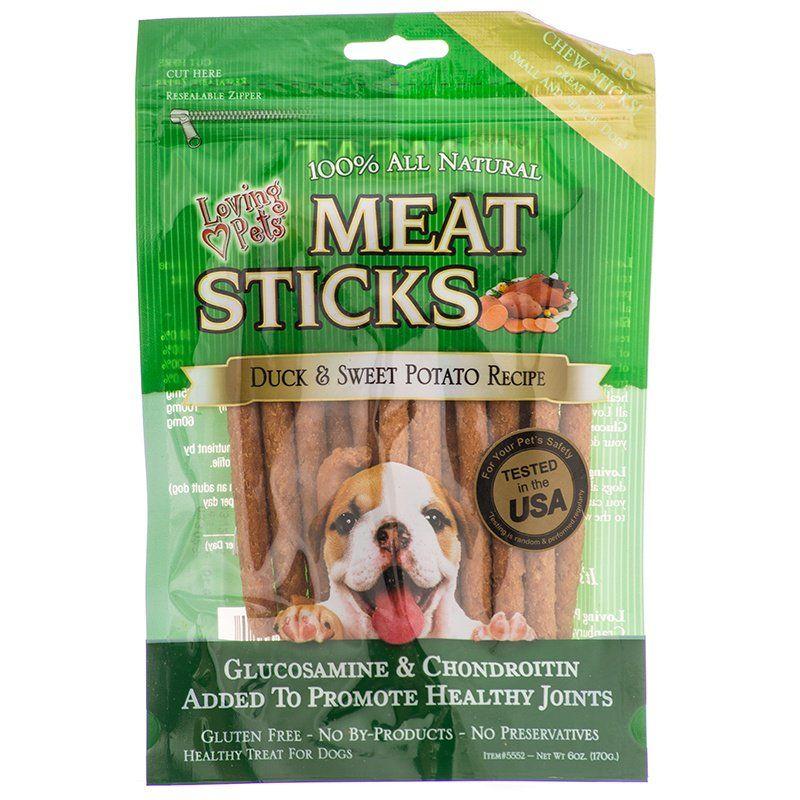 Loving Pets Dog 6 oz Loving Pets Meat Sticks Dog Treats - Duck & Sweet Potato