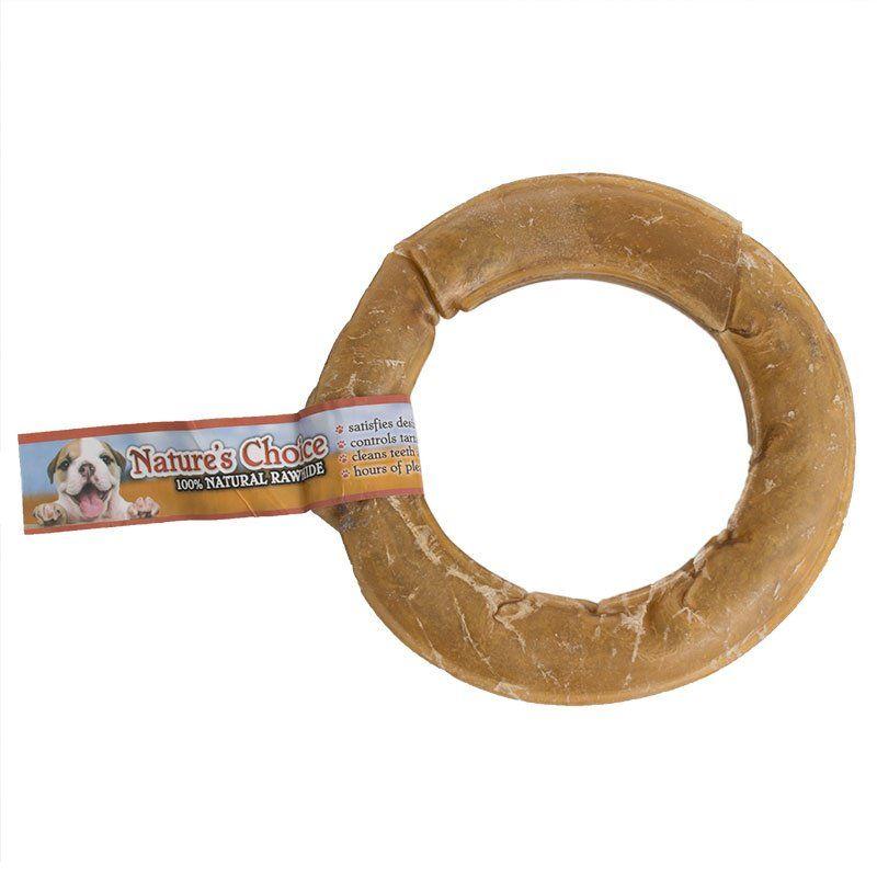 Loving Pets Dog Large - (6" Diameter) Loving Pets Nature's Choice Pressed Rawhide Donut