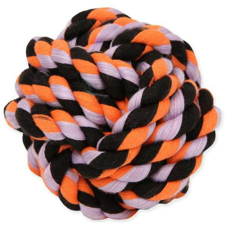 Mammoth Dog 1 count Mammoth Cottonblend Monkey Fist Ball Flossy Dog Toy 3.75" Small