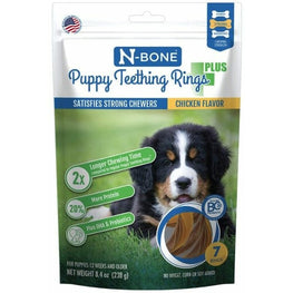 N-Bone Dog 3 count N-Bone Puppy Teething Rings Plus Chicken Flavor