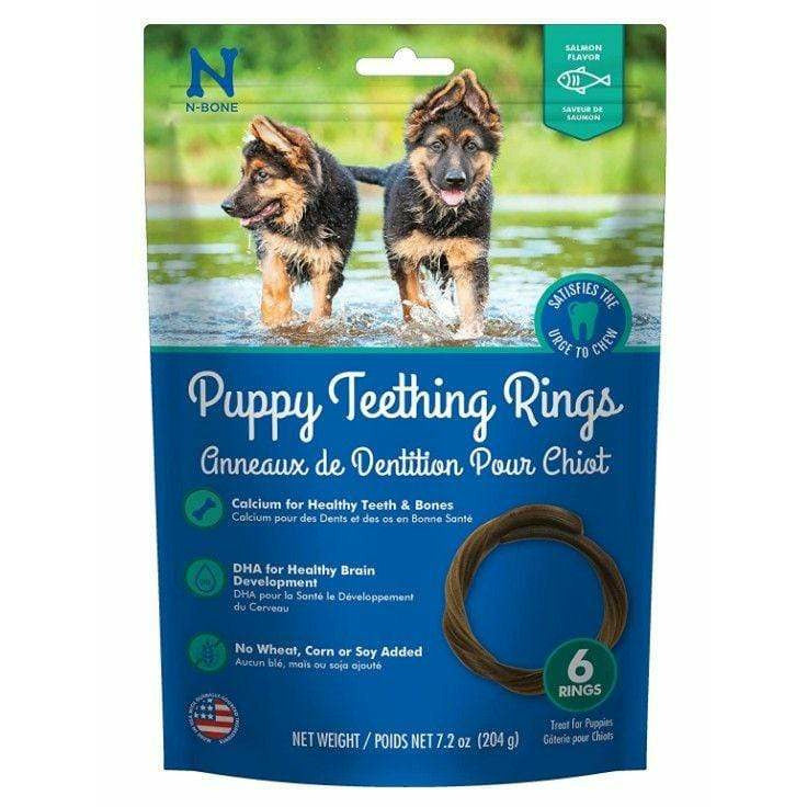 N-Bone Dog 6 count N-Bone Puppy Teething Rings Salmon Flavor