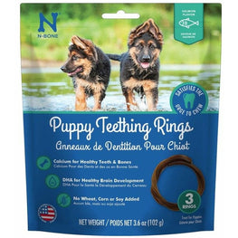 N-Bone Dog 3 count N-Bone Puppy Teething Rings Salmon Flavor