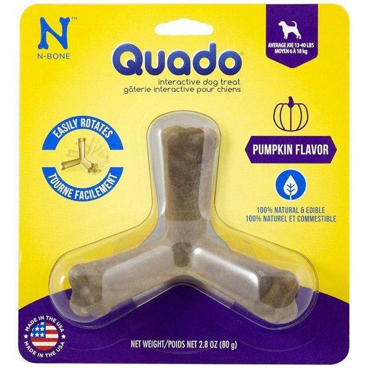 N-Bone Dog Average Joe (1 Pack) N-Bone Quado Interactive Dog Treat - Pumpkin Flavor
