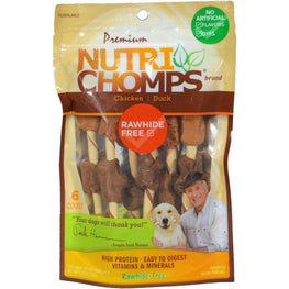 Nutri Chomps Dog 6 count Nutri Chomps Chicken and Duck Kabobs Dog Treat